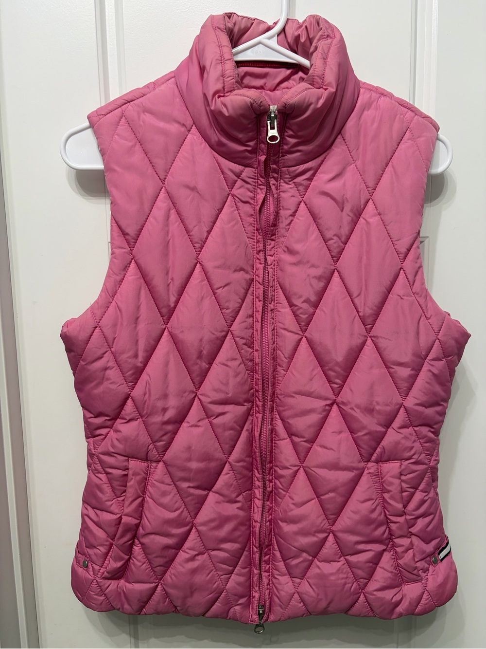 Tommy Hilfiger Pink Quilted Puffer Vest Size M